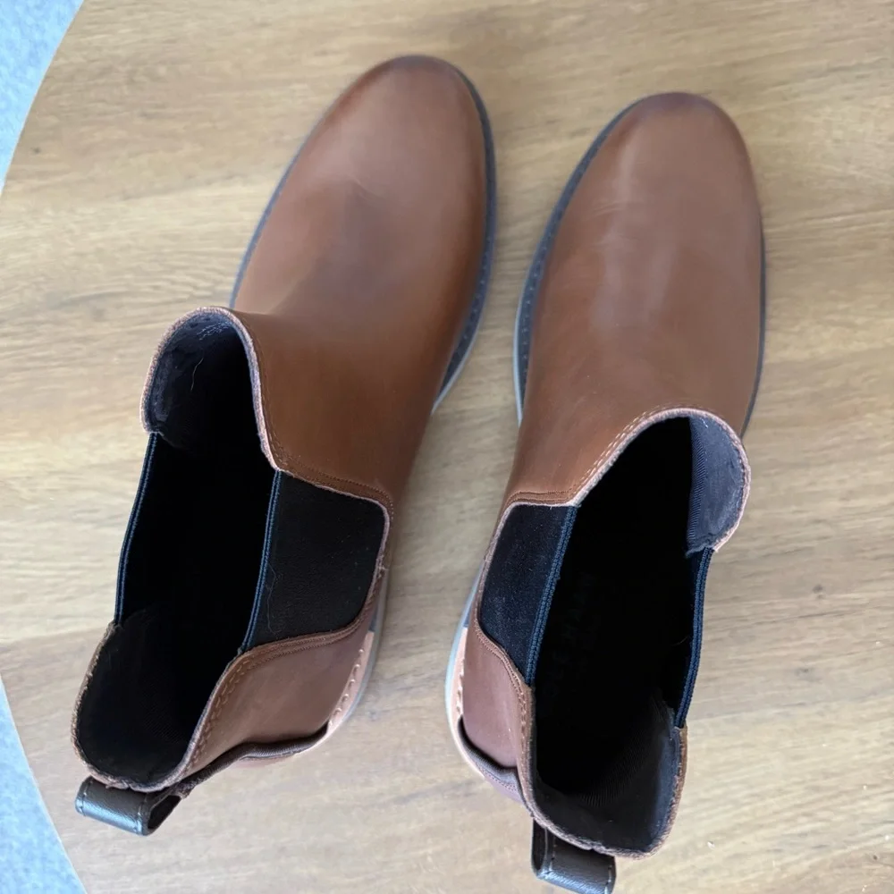 Cole Haan Men’s Go-To Chelsea Boot Caramel/Dune Size 11